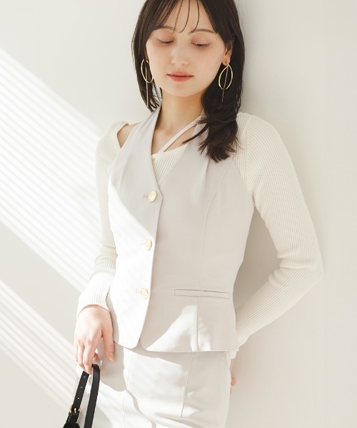 ベスト ジレ Sustainableホルタージレ レディース SNIDEL ベスト ジレ Sustainableホルタージレ レディース