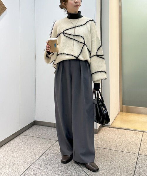 Discoat（ディスコート） ニット セーター 袖スリットリブ