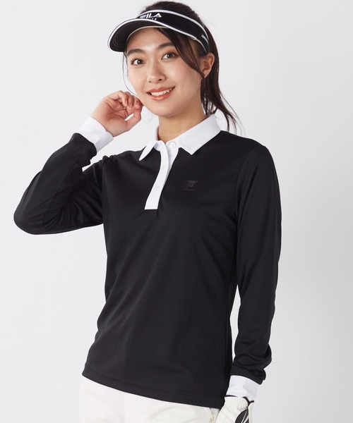 ブラウス シャツ 「FILA GOLF」「吸汗速乾/紫外線対策/UVケア」長袖シャツ レディース
