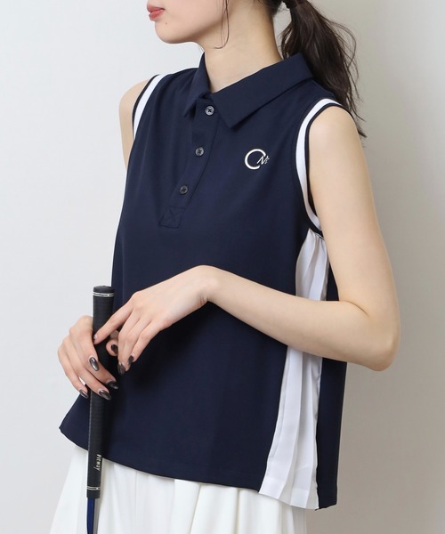 CECIL McBEE（セシルマクビー） ポロシャツ ポロ サイドプリーツ