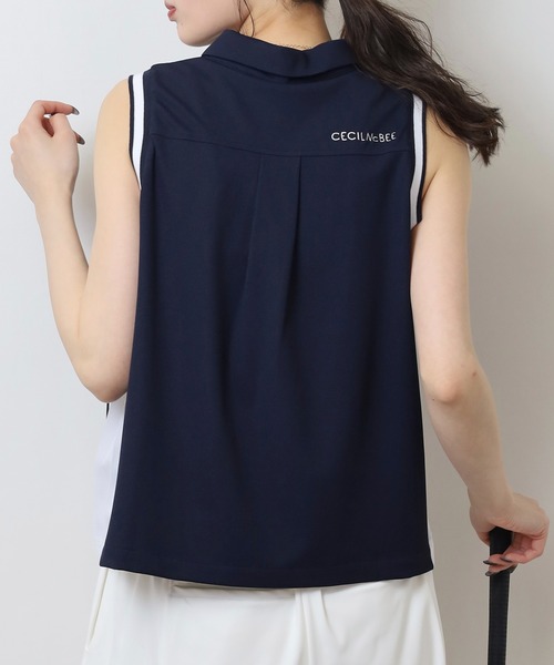 CECIL McBEE（セシルマクビー） ポロシャツ ポロ サイドプリーツ