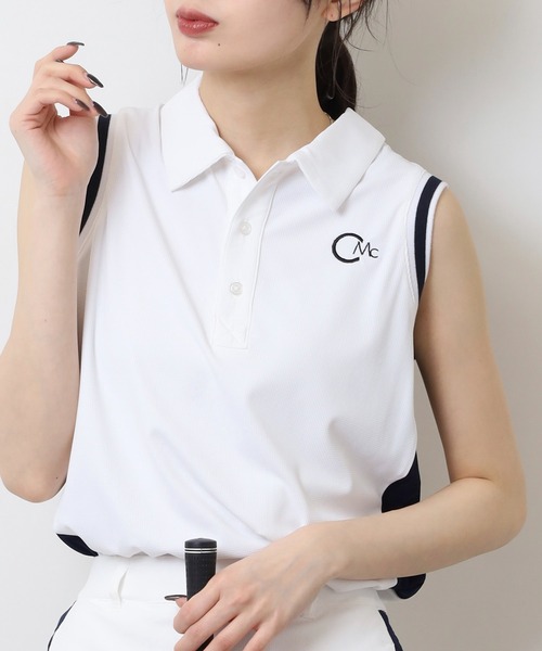 CECIL McBEE（セシルマクビー） ポロシャツ ポロ サイドプリーツ