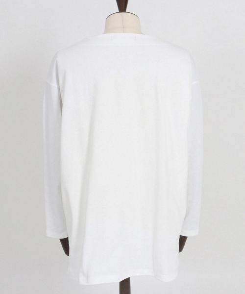 CAMBIO（カンビオ） tシャツ mlt5088-ボートネックボクシーロンT