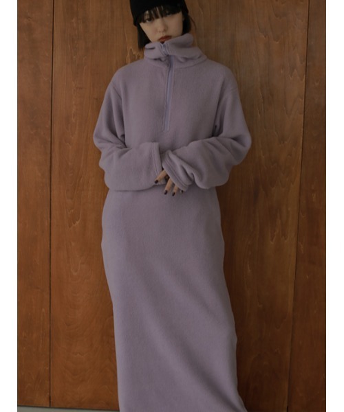 「AMAIL」 長袖ワンピース FREE ラベンダー レディース_画像2