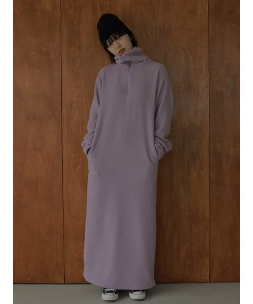 「AMAIL」 長袖ワンピース FREE ラベンダー レディース_画像3