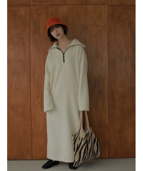 「AMAIL」 長袖ワンピース FREE ラベンダー レディース_画像9