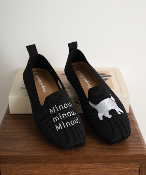 刺繍フラットシューズ　オペラシューズ 刺繍フラットシューズ オペラシューズ