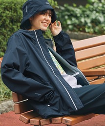 4.0万★ AIGLE / 透湿 防水 ラボウ ステンカラー コート / ブラック / 36 / エーグル MTD レインコート ジャケット ヘリンボーン セール】エーグル AIGLE 透湿防水 ラボウ ステンカラー コート