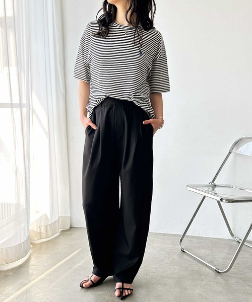 パンツ 春夏 にぴったり！オンオフ着られるカーブパンツ レディース | GeeRA | 17