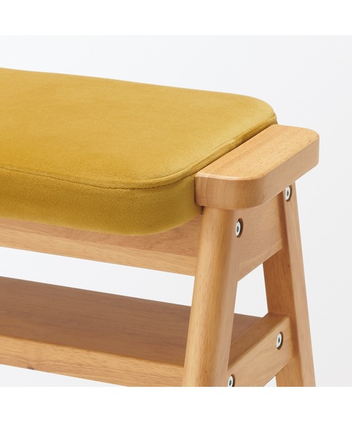 無印良品（MUJI） 家具 再生ポリエステル混 木製スタッキングスツール