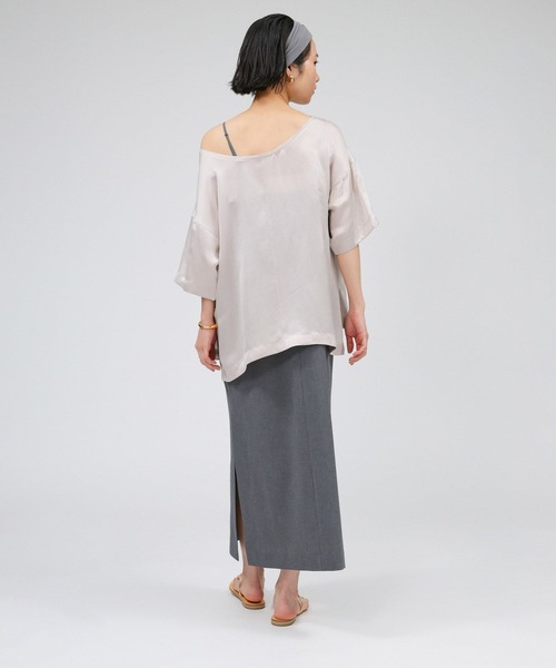 【新品タグ付き】BABYLONE 長袖ブラウス BABYLONE ブラウス シャツ ウォッシャブルシルクレーヨンT