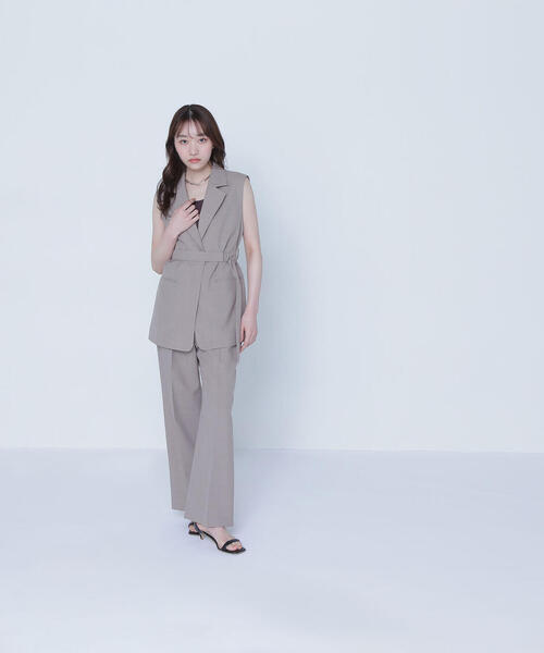 NATURAL BEAUTY BASIC コート アウター ベルテッドジレ