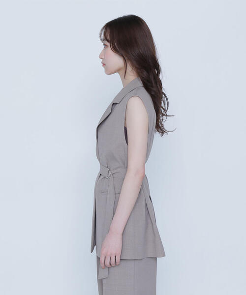 NATURAL BEAUTY BASIC コート アウター ベルテッドジレ