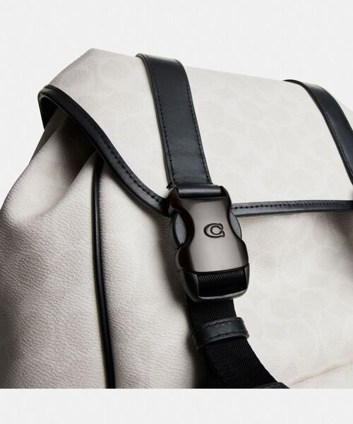COACH デイバック リュック リーグ フラップ バックパック