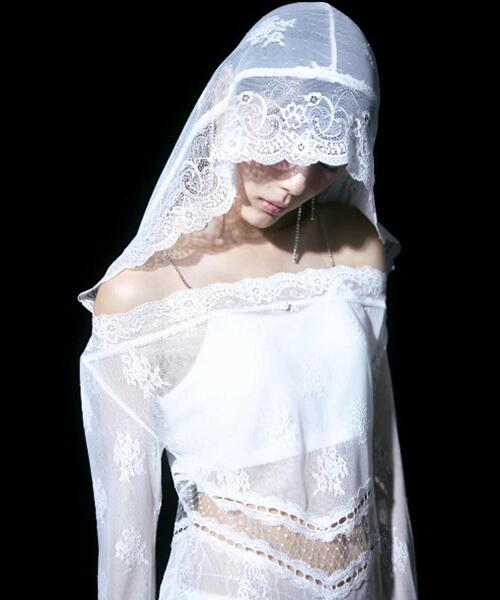 neith.（ネイス） ワンピース neith./ネイス/Veil-Offshoulder Dress