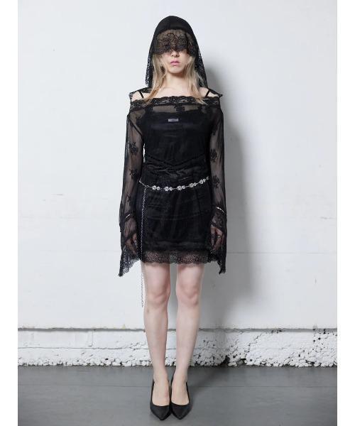 neith.（ネイス） ワンピース neith./ネイス/Veil-Offshoulder Dress