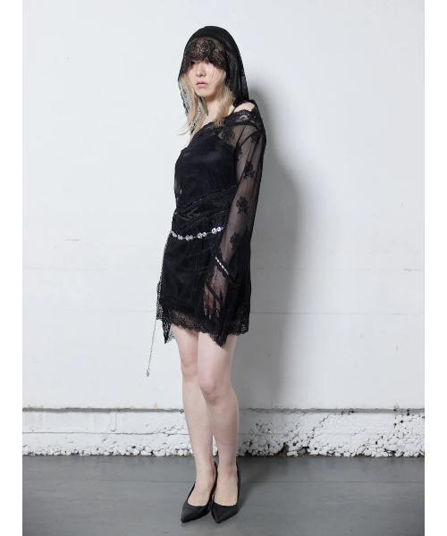 neith.（ネイス） ワンピース neith./ネイス/Veil-Offshoulder Dress