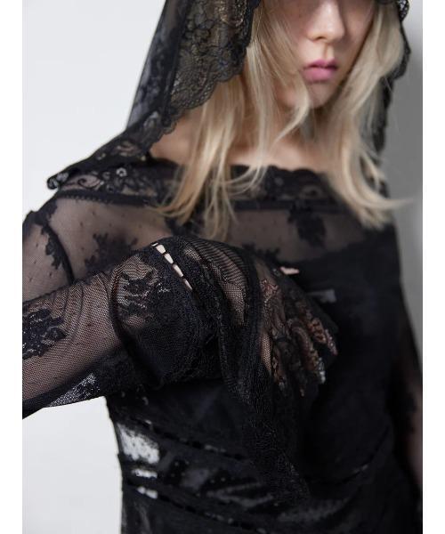 neith.（ネイス） ワンピース neith./ネイス/Veil-Offshoulder Dress