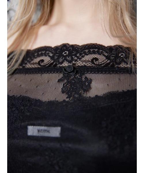 neith.（ネイス） ワンピース neith./ネイス/Veil-Offshoulder Dress