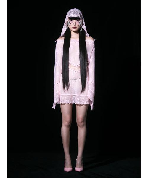 neith.（ネイス） ワンピース neith./ネイス/Veil-Offshoulder Dress
