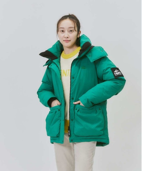 CAMP7（キャンプセブン） ダウンジャケット L グリーン レディース