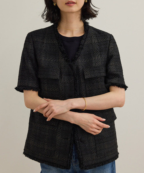 ハーフコート レディース ブランド（素材：麻、リネン）の