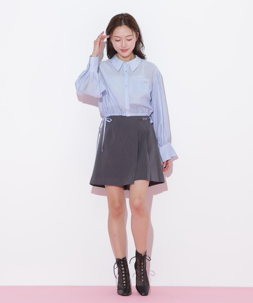 JILLSTUART 半袖シアーシャツブラウス S JILL by JILL STUART（ジルバイジルスチュアート） ブラウス シャツ 短