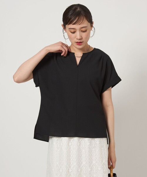 ブラウス シャツ CROISE Tシャツショートスリーブ レディース green label relaxing ブラウス シャツ TEE ショートスリーブ