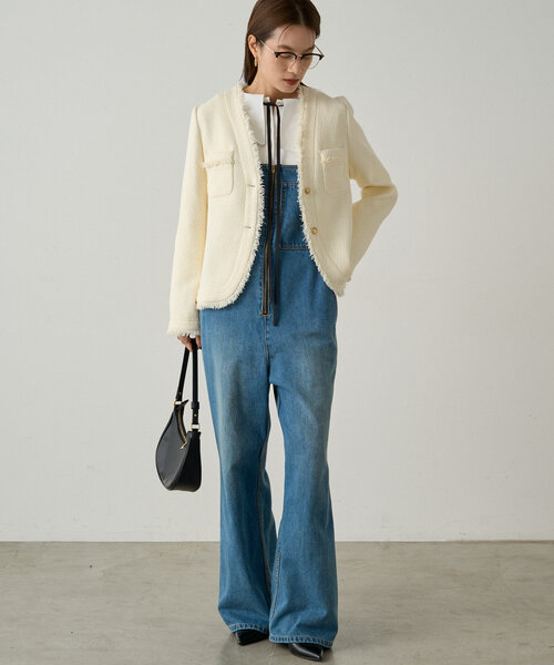 Loungedress（ラウンジドレス） ツイードジャケット FREE ベージュ