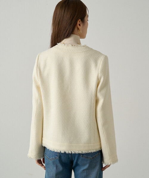 Loungedress（ラウンジドレス） ツイードジャケット FREE ベージュ