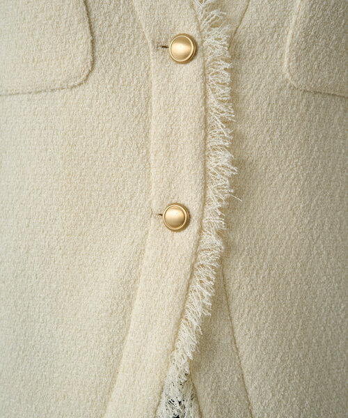 Loungedress（ラウンジドレス） ツイードジャケット FREE ベージュ