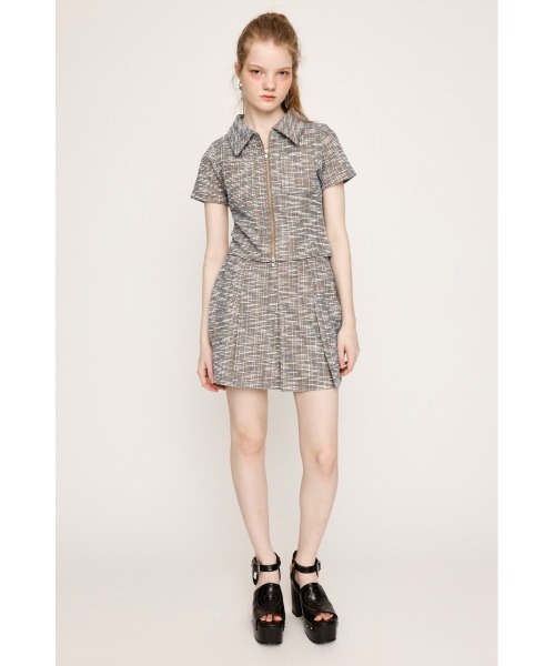 SLY ワンピース TWEED LIKE CUT 2P ツイード ライク カット