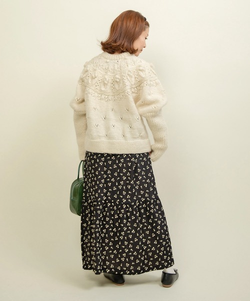 ニット セーター ネパールギルボックス 求心もよう編みプルオーバー レディース CHILD WOMAN ニット セーター ネパールギルボックス 求心もよう