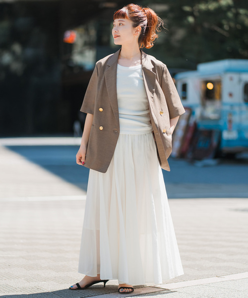 Spick＆Span スカート HYU ギャザーフレアスカート : ZOZOTOWN