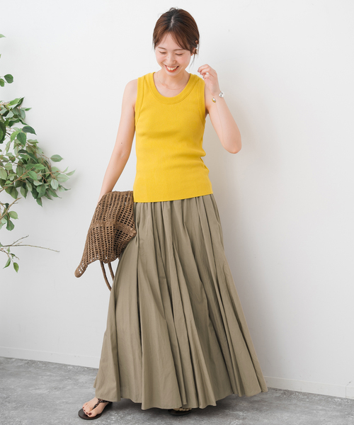 Spick＆Span スカート HYU ギャザーフレアスカート : ZOZOTOWN