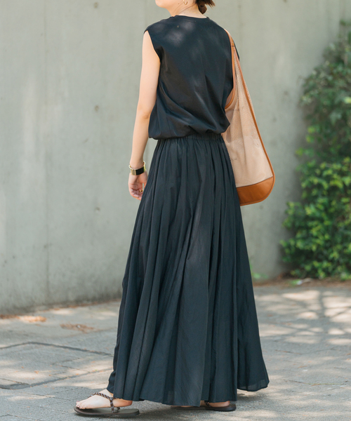 Spick＆Span スカート HYU ギャザーフレアスカート : ZOZOTOWN