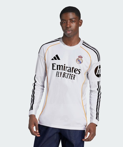 adidas tシャツ レアル・マドリード 25/26 長袖ホーム