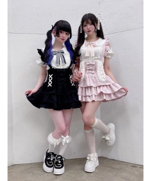 Ank Rouge（アンクルージュ） パンツ うさちゃんサス付きティアード