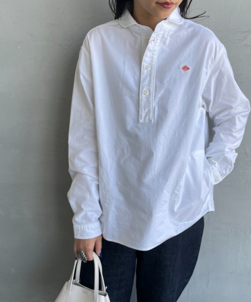 美品 即日匿名発送　DANTON 長袖シャツ 38 Mサイズ相当 Danton 「DANTON」 長袖シャツ 38 ホワイト レディース