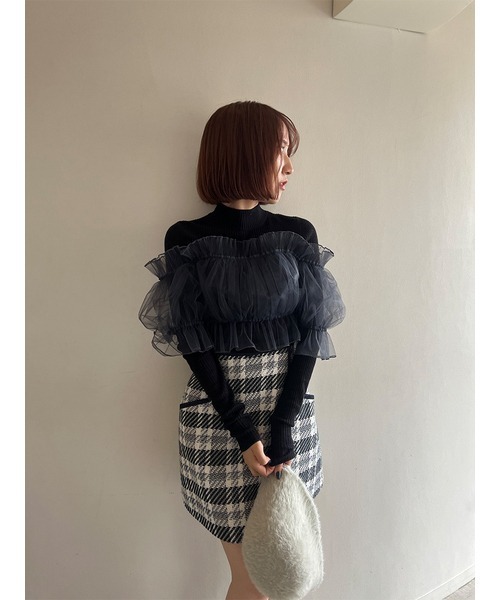 SNIDEL（スナイデル） 長袖ニット FREE ブラック レディース