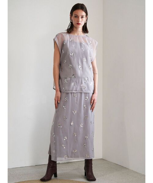 ELENDEEK（エレンディーク） スカート スパングルシアースカート