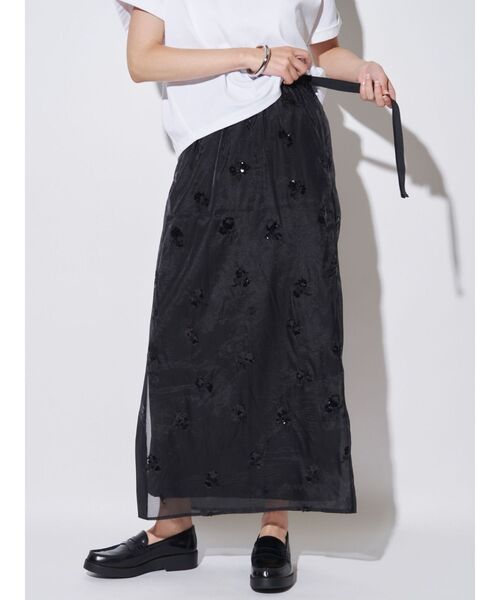 ELENDEEK（エレンディーク） スカート スパングルシアースカート