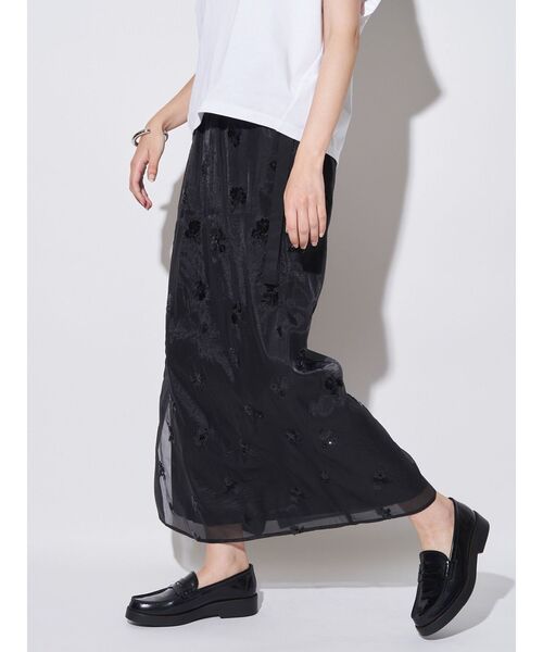 ELENDEEK（エレンディーク） スカート スパングルシアースカート