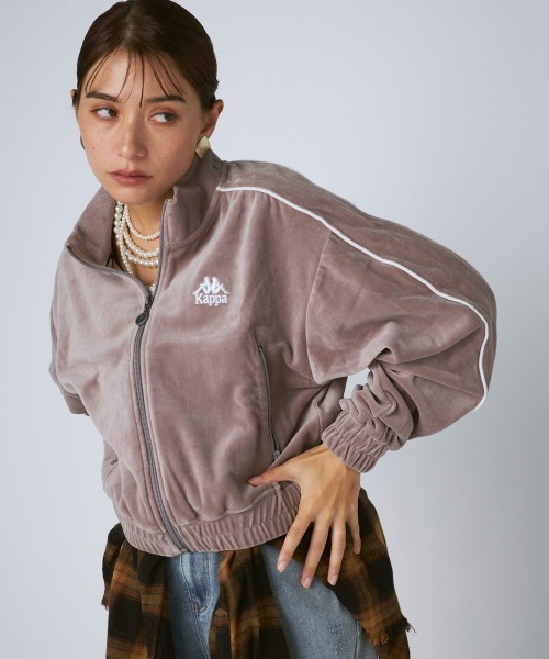 Kappa（カッパ） uvカット コート アウター ベロアトラックジャケット 