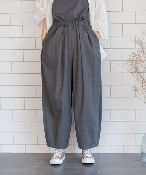 studioCLIPカーキ ガウチョパンツ ゴムウエスト 楽天市場】【SALE／30%OFF】ワイドタックガウチョパンツ[プチ