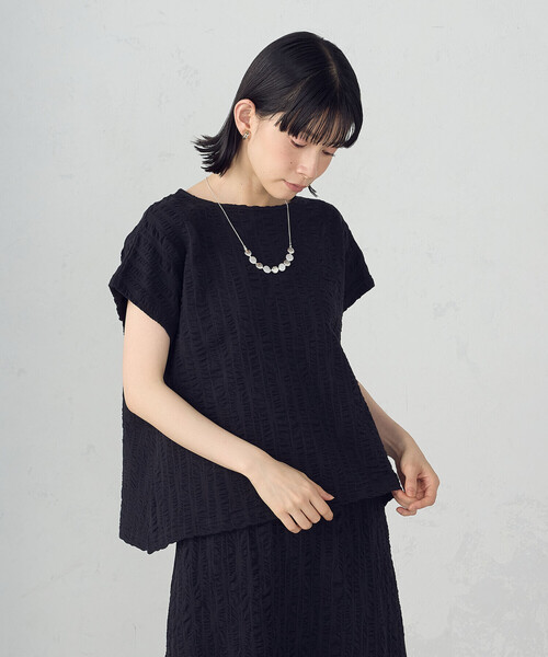 tシャツ ランダムタック 天竺 プルオーバー / セットアップ対応 レディース