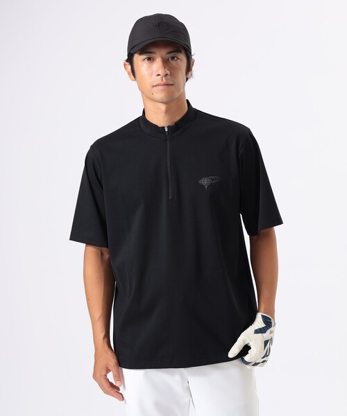 ビームスゴルフ BEAMS GOLF tシャツ ORANGE LABEL / ハーフジップ 裾ドロー