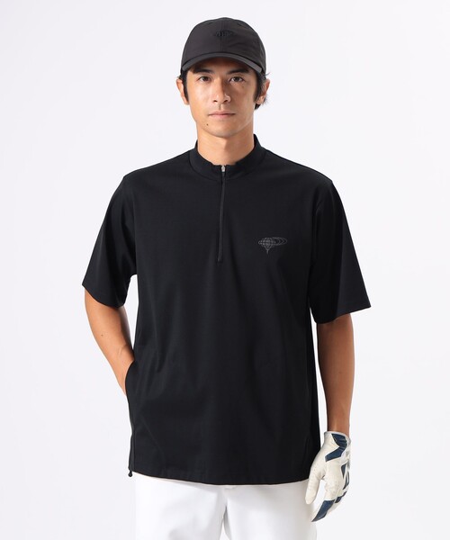 BEAMS GOLF tシャツ ORANGE LABEL / ハーフジップ 裾ドロー