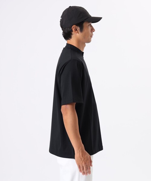 BEAMS GOLF 半袖モックネック ブラック S サイズ：S BEAMS GOLF ビームスゴルフ 半袖モックネックTシャツ