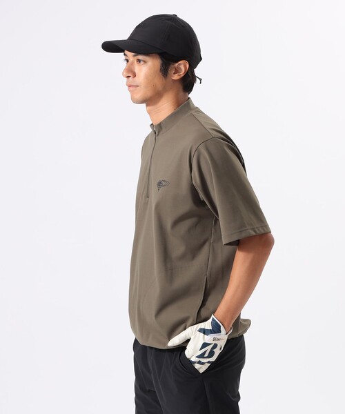 BEAMSGOLFメンズウエア BEAMS GOLF tシャツ ORANGE LABEL / ラグラン切り替え モック